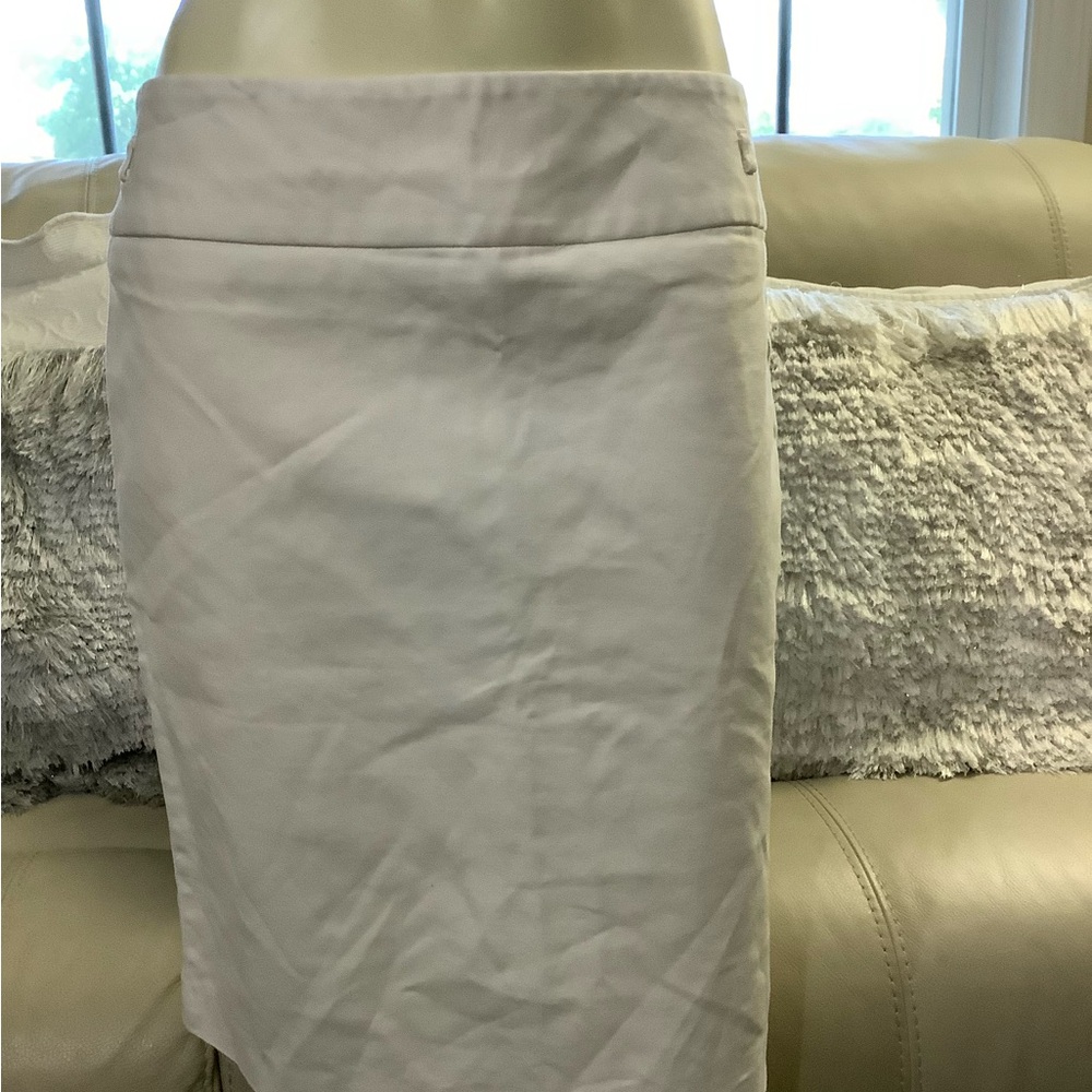 Liz Claiborne Tan Cream Pencil Skirt Knee-length Work